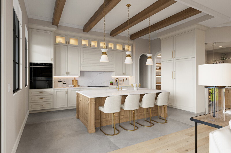 Online Designer Combined Living/Dining 3D Model 5