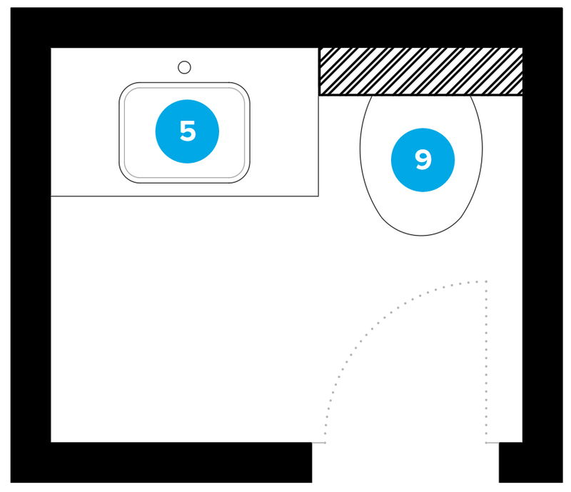 Online Designer Bathroom Floorplan