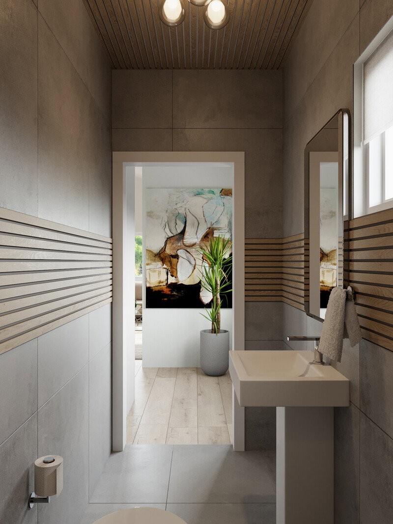 Online Designer Bathroom 3D Model thumbnail2