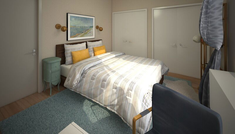 Online Designer Bedroom 3D Model 5