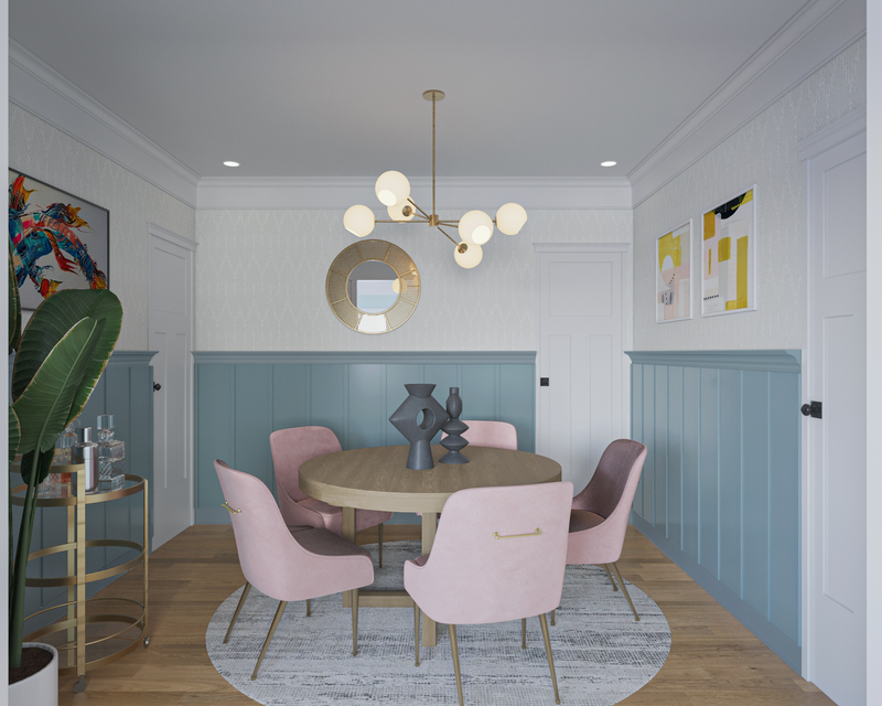 Online Designer Dining Room 3D Model 1