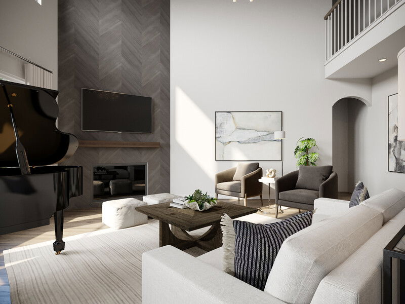 Online Designer Combined Living/Dining 3D Model 3