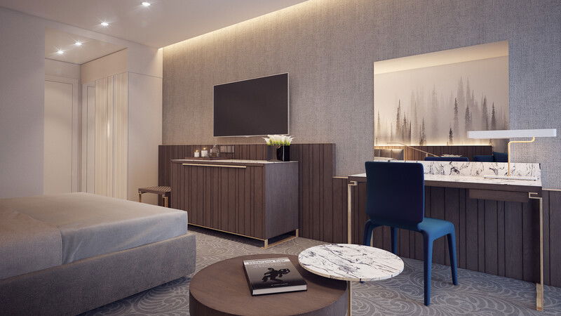 Modelo 3D de dormitorio de diseñador en línea 4