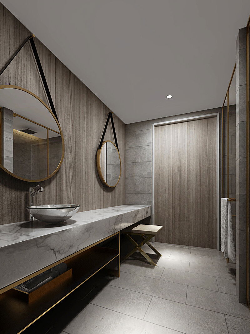 Online Designer Bathroom 3D Model 2