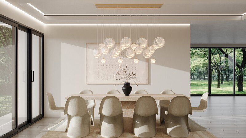 Online Designer Dining Room 3D Model 2