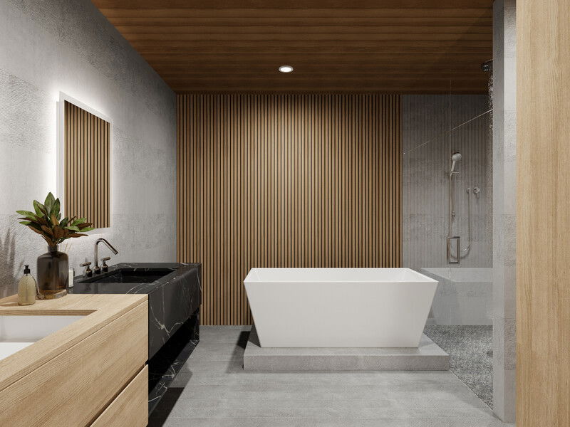 Modelo 3D de baño de diseñador en línea 5