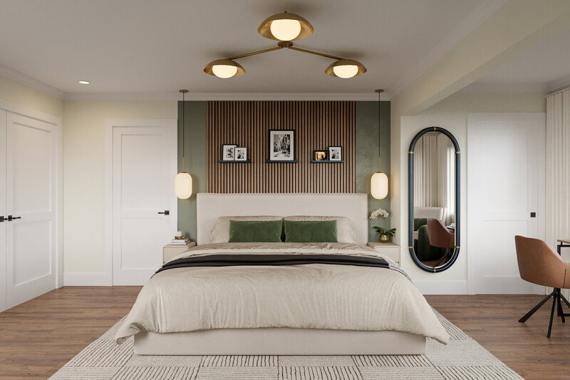 Online Designer Bedroom 3D Model thumbnail3