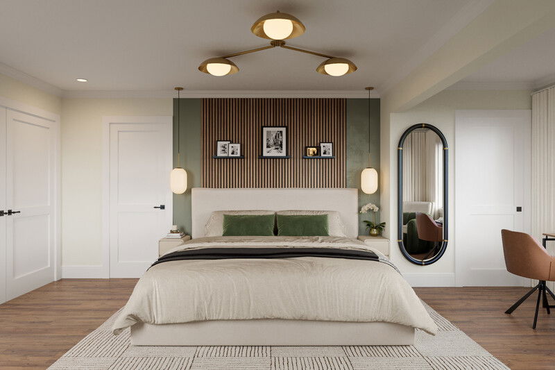 Online Designer Bedroom 3D Model thumbnail3