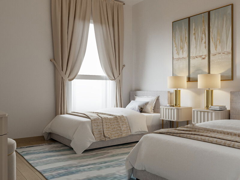Online Designer Bedroom 3D Model 2