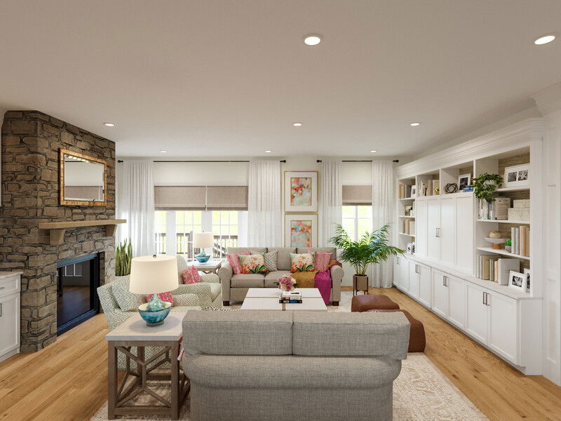 Online Designer Combined Living/Dining 3D Model 3