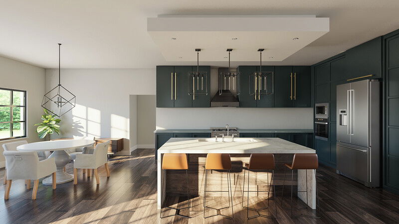 Modelo 3D de Cocina de Diseñador en Línea 1