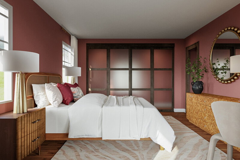 Online Designer Bedroom 3D Model thumbnail3