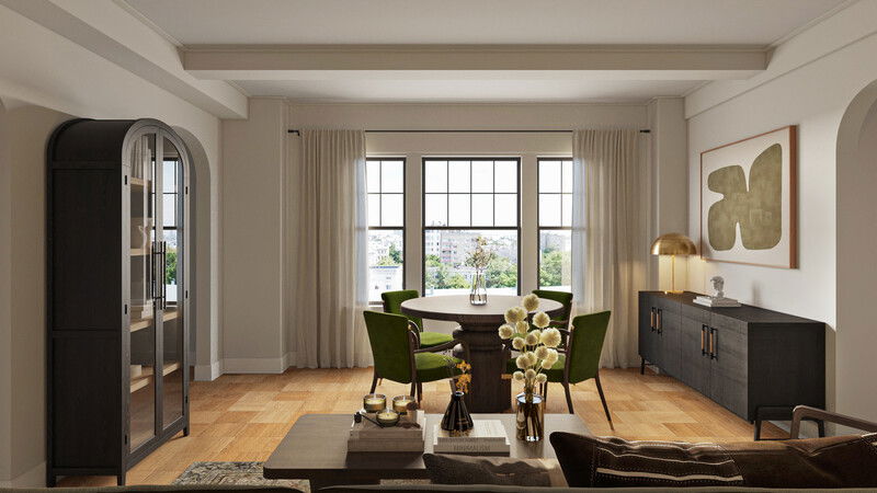 Online Designer Combined Living/Dining 3D Model 2