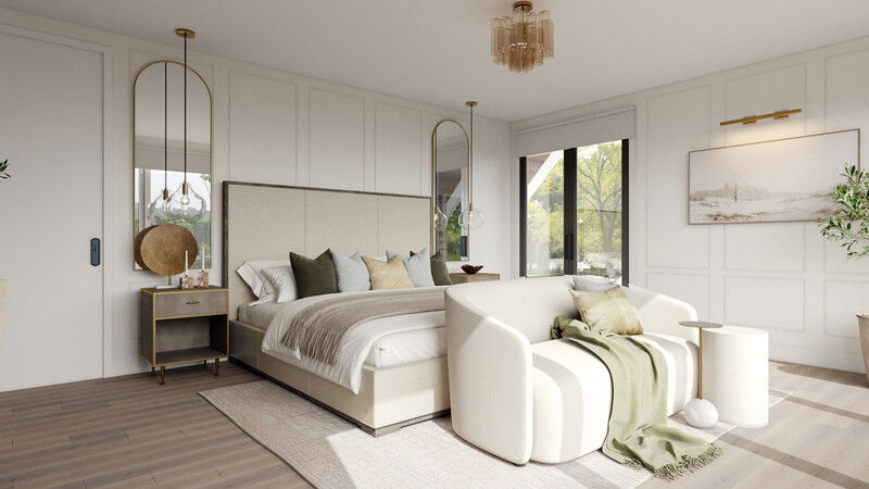 Online Designer Bedroom 3D Model 3