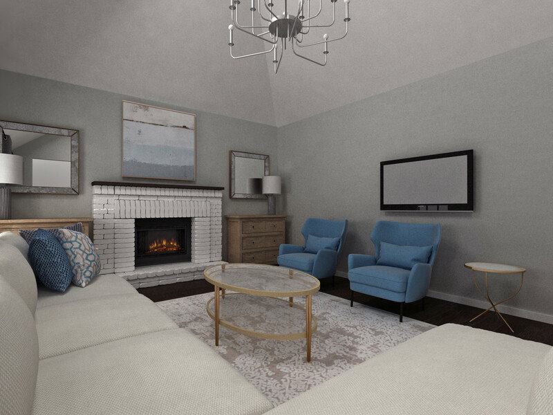 Online Designer Living Room 3D Model thumbnail3
