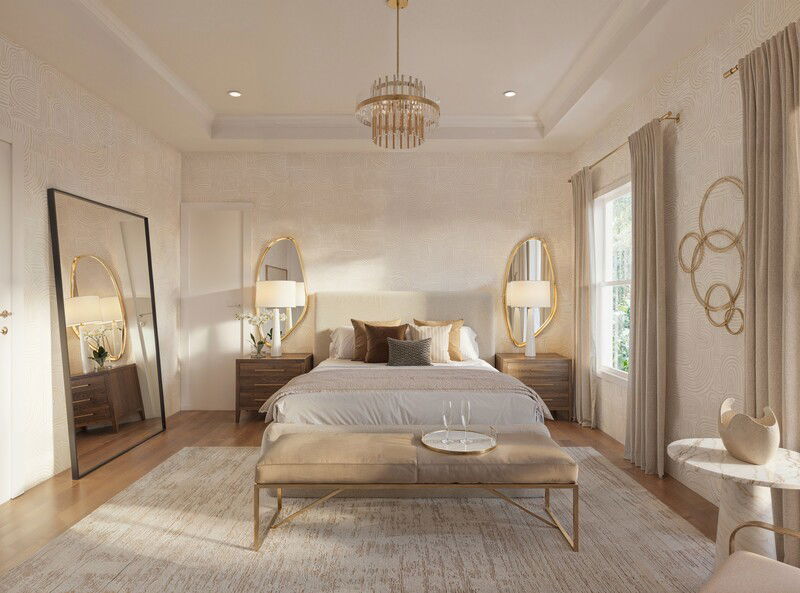 Online Designer Bedroom 3D Model 1