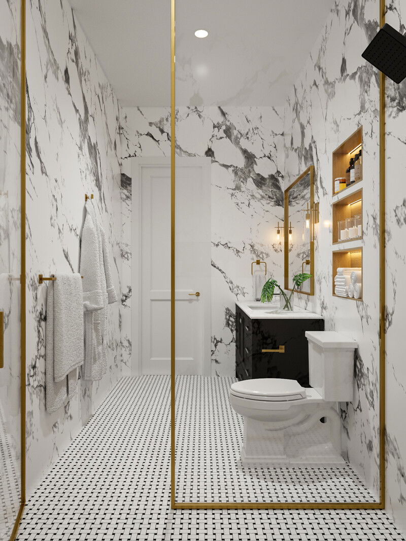 Modelo 3D de Baño por Diseñador Online 2