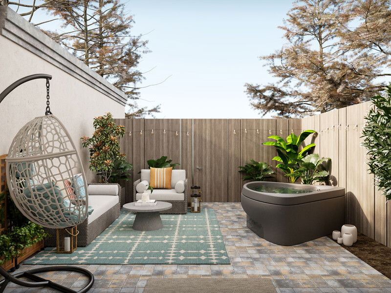 Online Designer Patio 3D Model thumbnail1