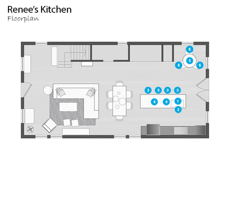 Online Designer Kitchen Floorplan