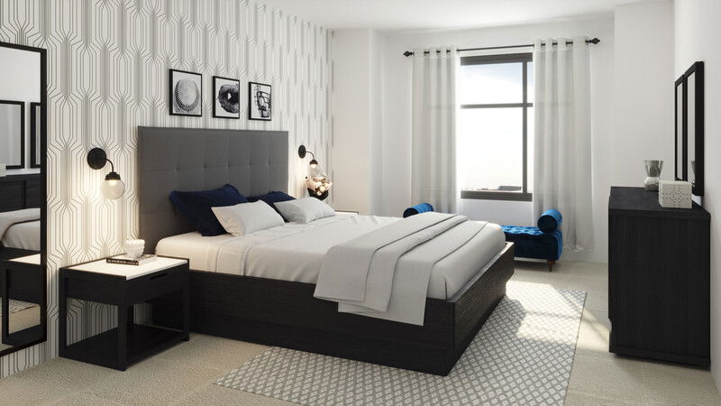 Modelo 3D de Dormitorio del Diseñador en Línea 1