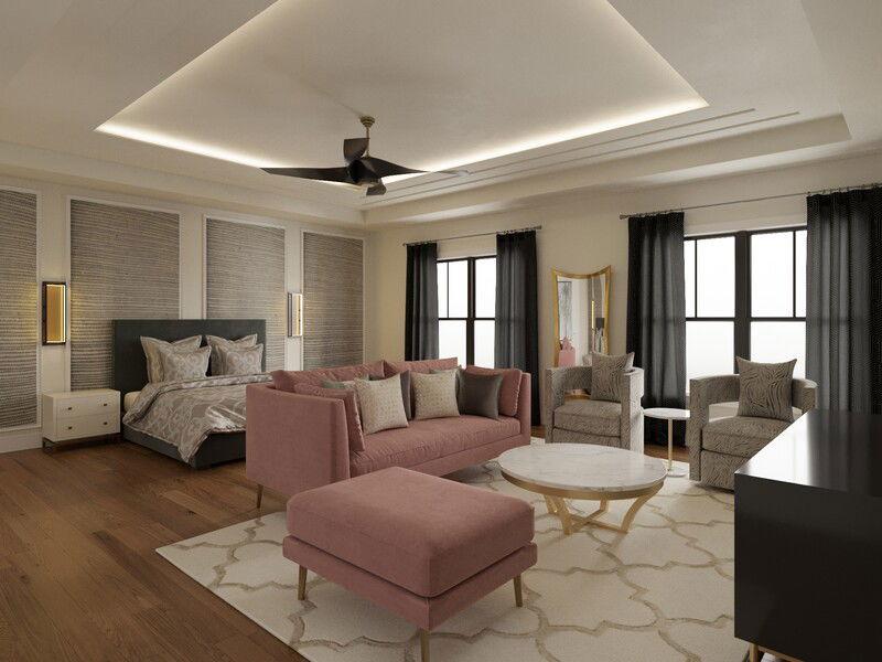 Modelo 3D de Dormitorio del Diseñador en Línea 1