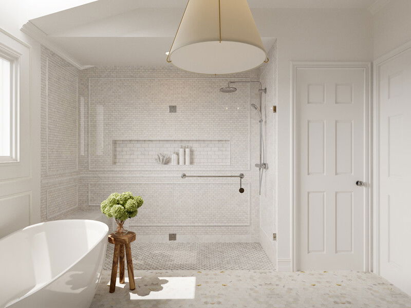 Online Designer Bathroom 3D Model 3