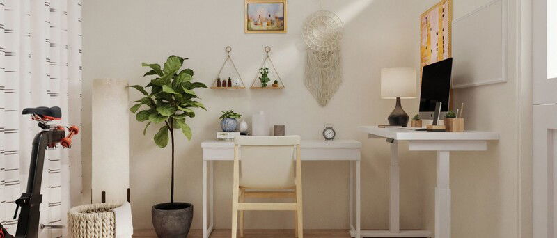 Small Home Office & She-Shed Combo Design Idea- After Rendering