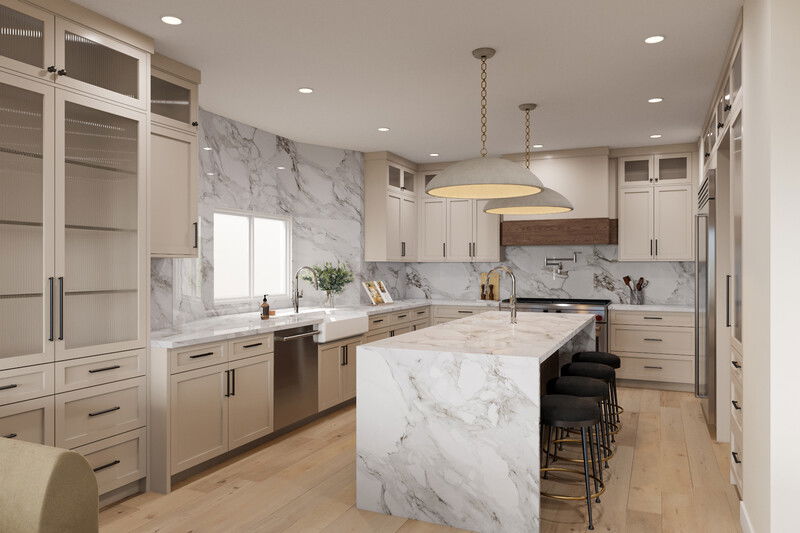 Online Designer Kitchen 3D Model 3