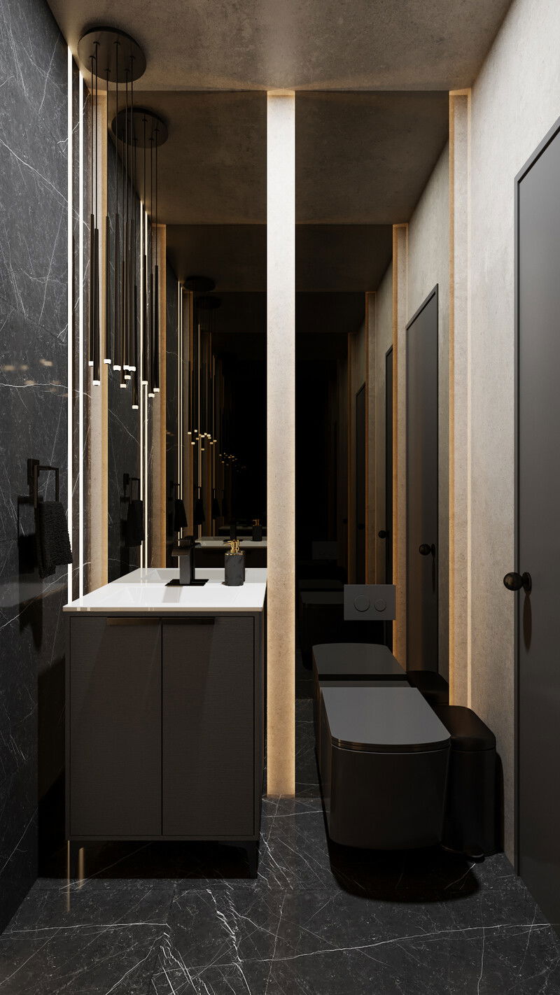 Online Designer Bathroom 3D Model 1