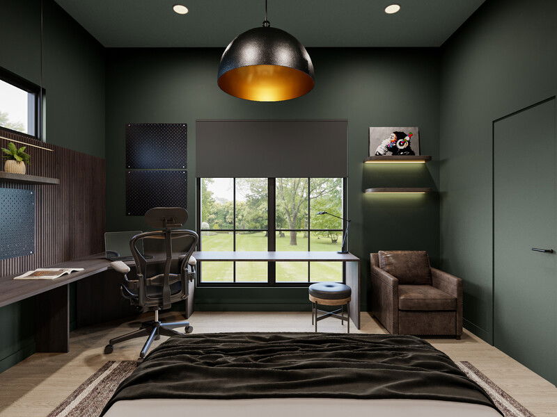 Online Designer Bedroom 3D Model 2