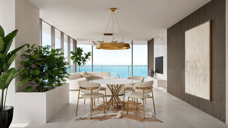 Online Designer Combined Living/Dining 3D Model 3