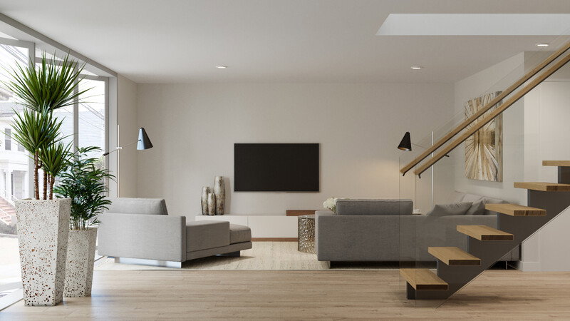 Online Designer Living Room 3D Model thumbnail2