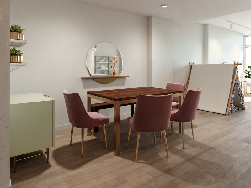 Online Designer Combined Living/Dining 3D Model 8