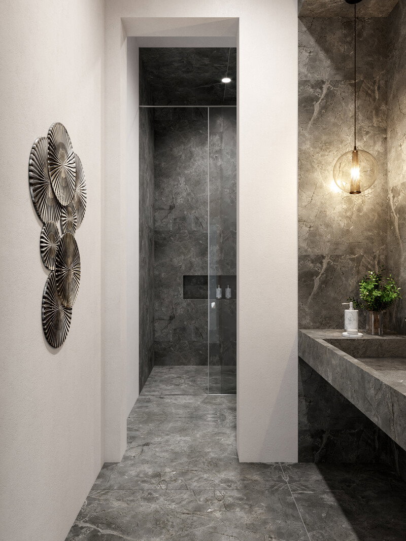 Miniatura del Modelo 3D del Baño del Diseñador en Línea 3