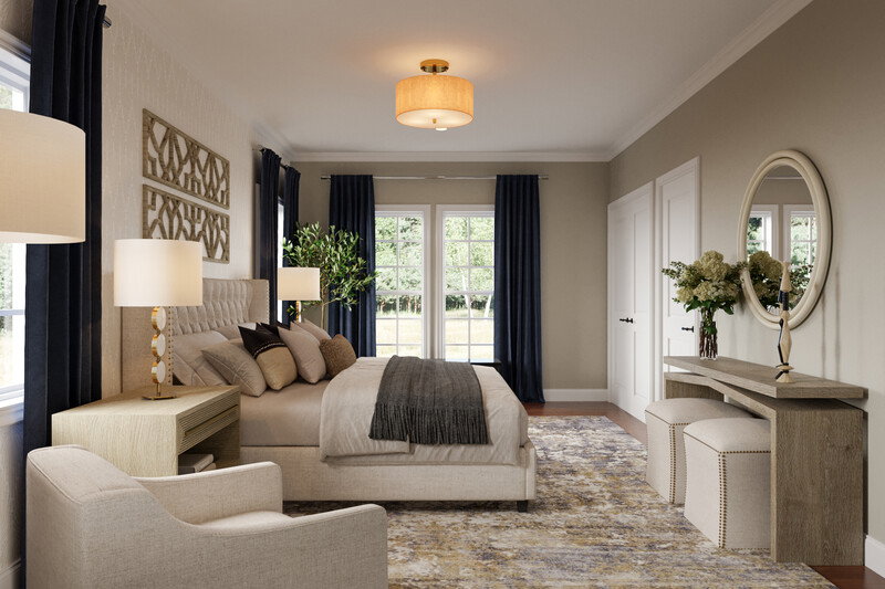 Online Designer Bedroom 3D Model thumbnail2