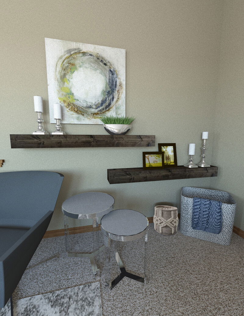 Online Designer Living Room 3D Model 3