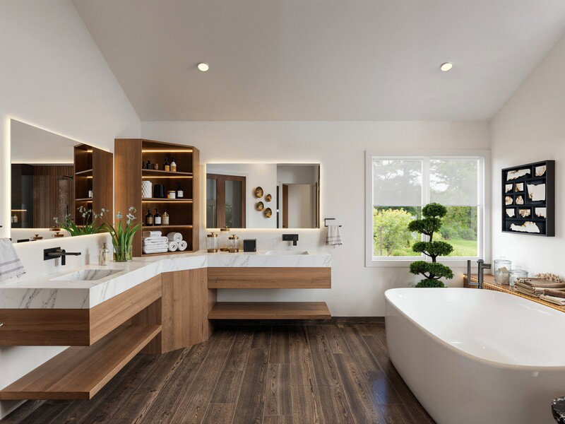 Online Designer Bathroom 3D Model thumbnail6