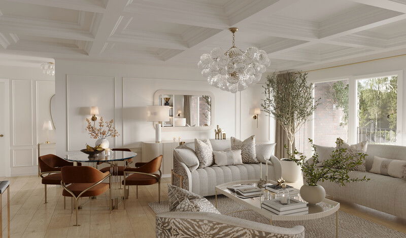 Online Designer Living Room 3D Model 2