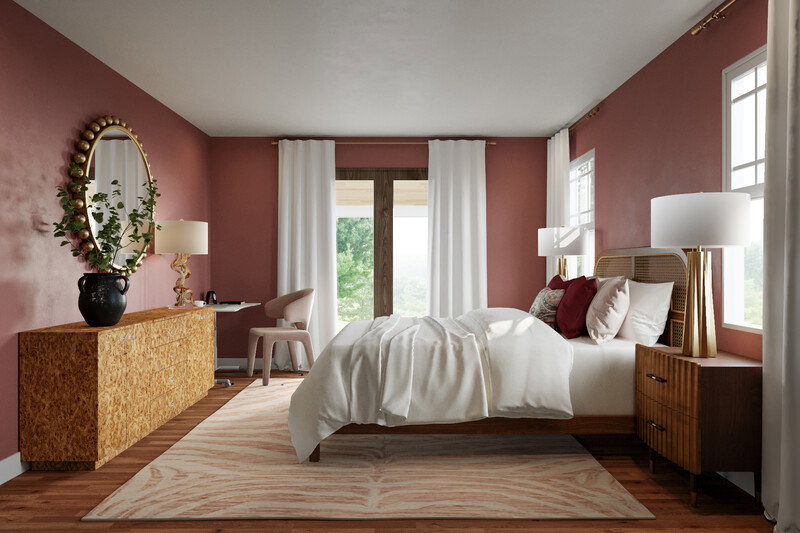 Online Designer Bedroom 3D Model thumbnail2