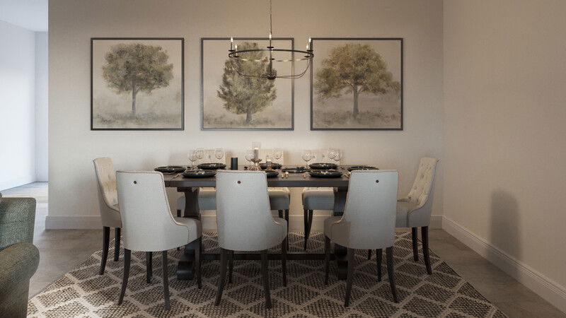 Modelo 3D Sala-Comedor del Diseñador en Línea 3