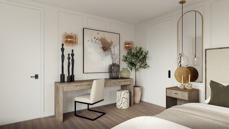 Online Designer Bedroom 3D Model 2