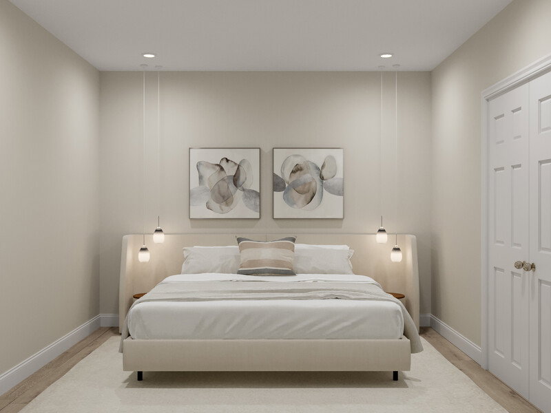 Online Designer Bedroom 3D Model thumbnail1