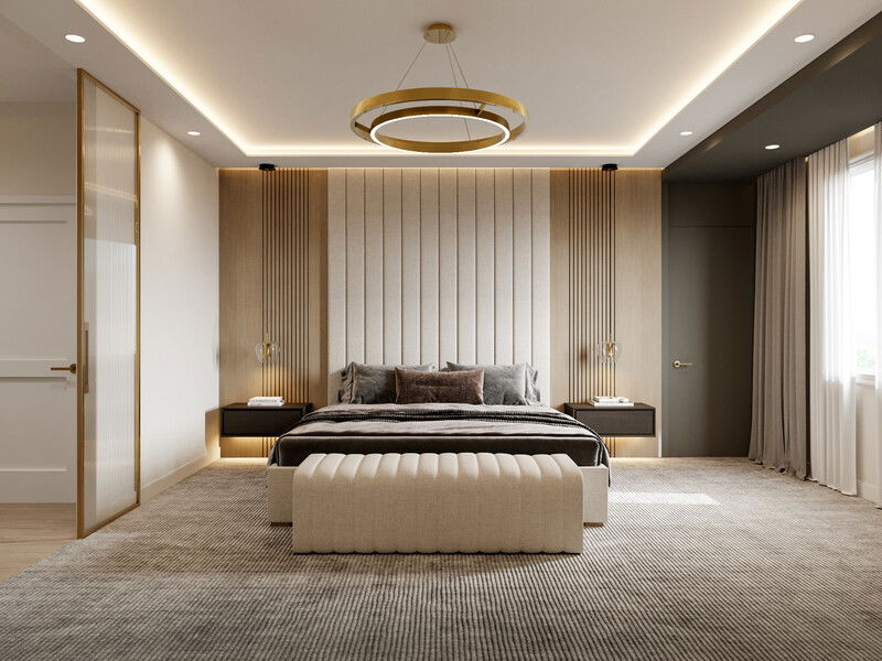 Online Designer Bedroom 3D Model 4