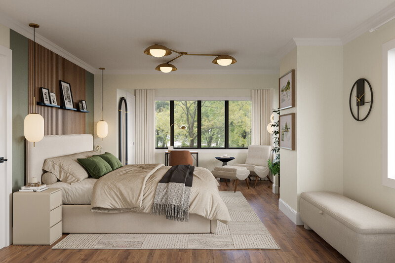 Online Designer Bedroom 3D Model thumbnail1