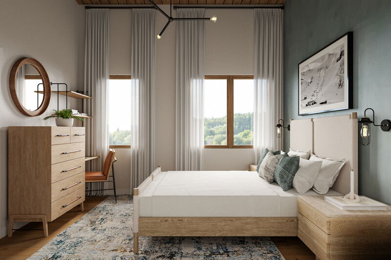 Online Designer Bedroom 3D Model 2