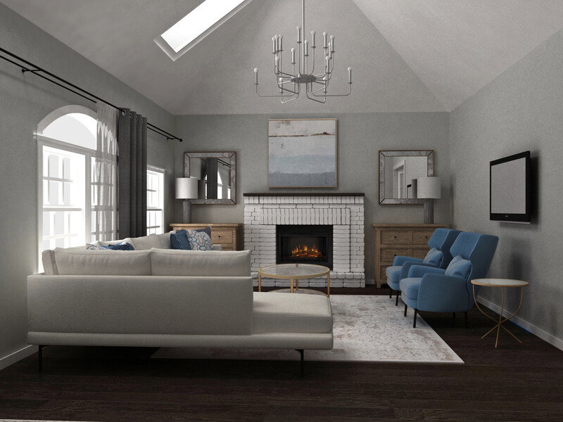 Online Designer Living Room 3D Model thumbnail1