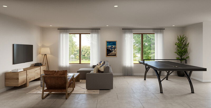 Online Designer Combined Living/Dining 3D Model 2