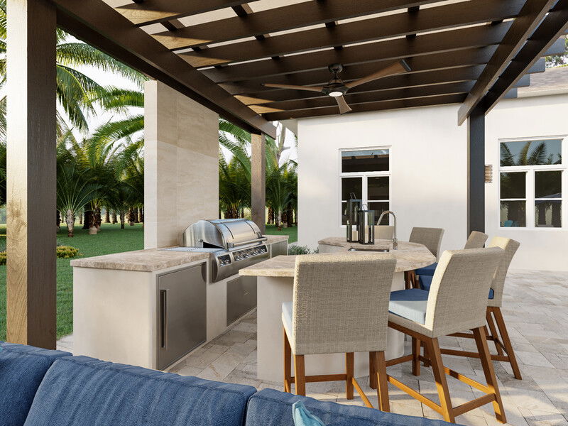 Modelo 3D de Patio Diseño Online 6