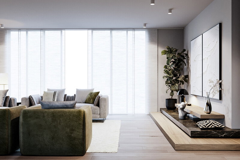 Online Designer Combined Living/Dining 3D Model thumbnail5