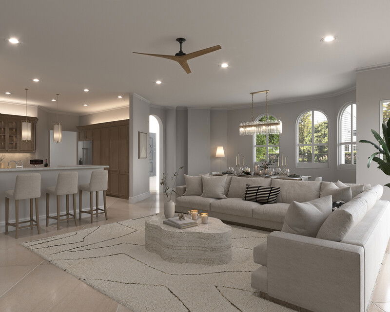 Modelo 3D Sala-Comedor del Diseñador en Línea 4